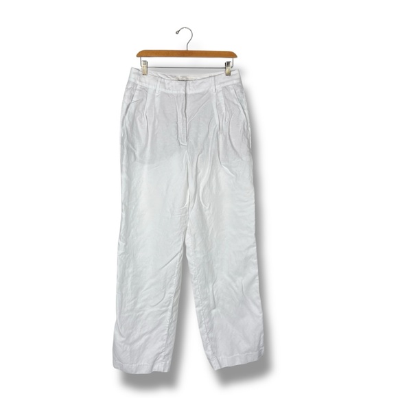 Wilfred by Artizia the Effortless Pant 10 CruiseLinen Lyocell White Chic Classic - Picture 7 of 16